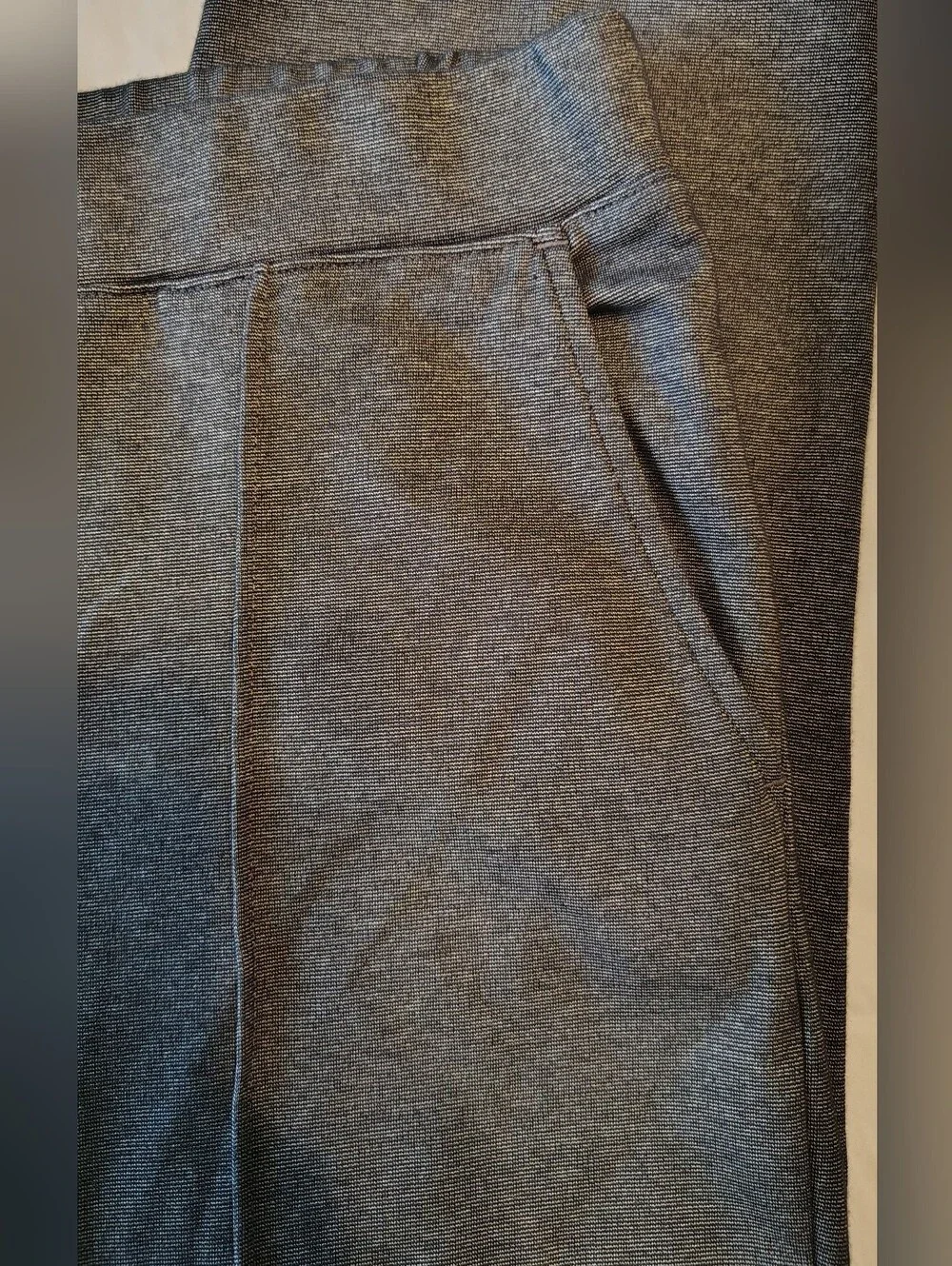 J. Crew Women's Ponte Pull On Pleated Soft Casual Charcoal Pants Size Medium